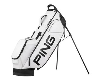 Ping Hoofer Tour Standbag, weiss/schwarz