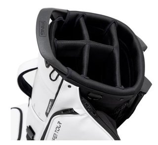 Ping Hoofer Tour Standbag, weiss/schwarz