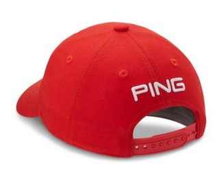 Ping Tour Classic Junior Golf Cap, rot