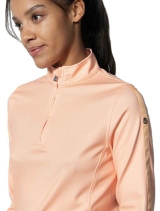 Daily Sports Anna long-sleeve Damen Poloshirt, lachsfarben