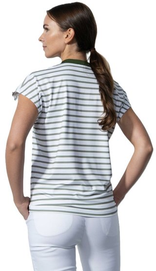 Daily Sports ITAMI short sleeved Damen Poloshirt, weiss/grün