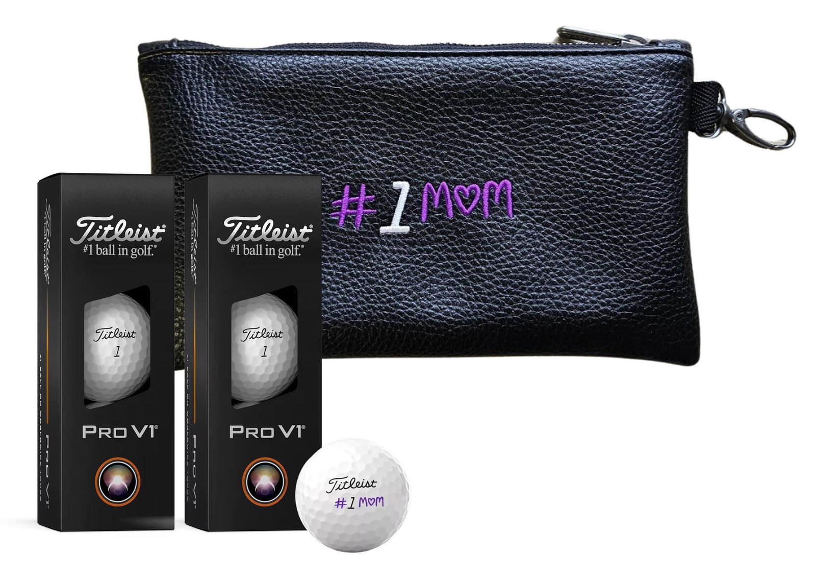 Titleist Pro V1 Mother's Day Golfbälle, 6Stk. + Tasche