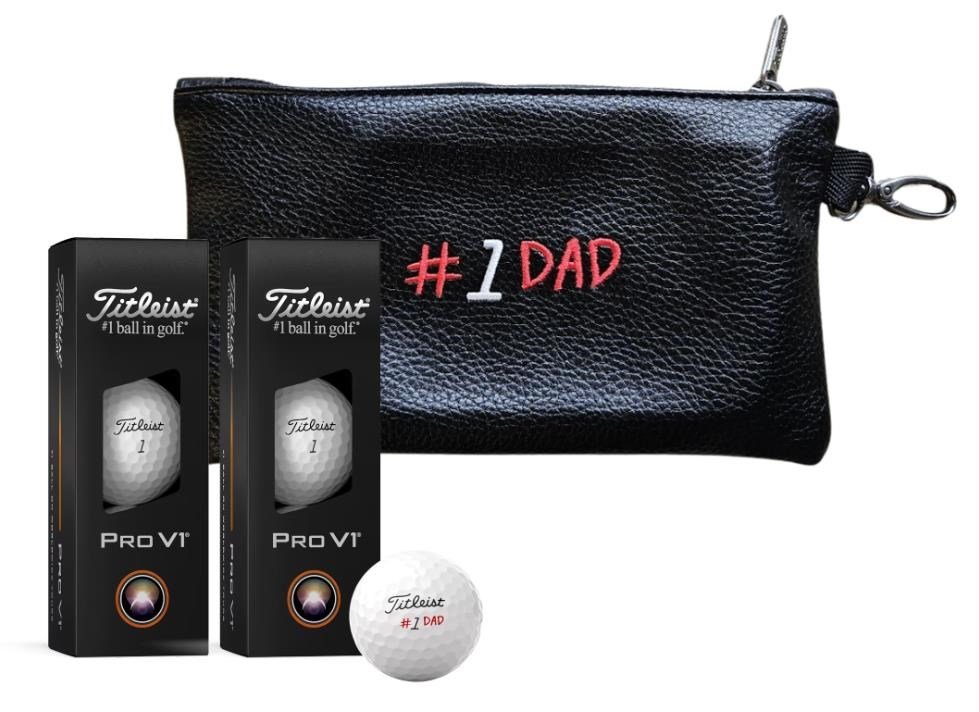 Titleist Pro V1 Fathers's Day Golfbälle, 6Stk. + Tasche