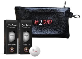 Titleist Pro V1 Fathers's Day Golfbälle, 6Stk. + Tasche