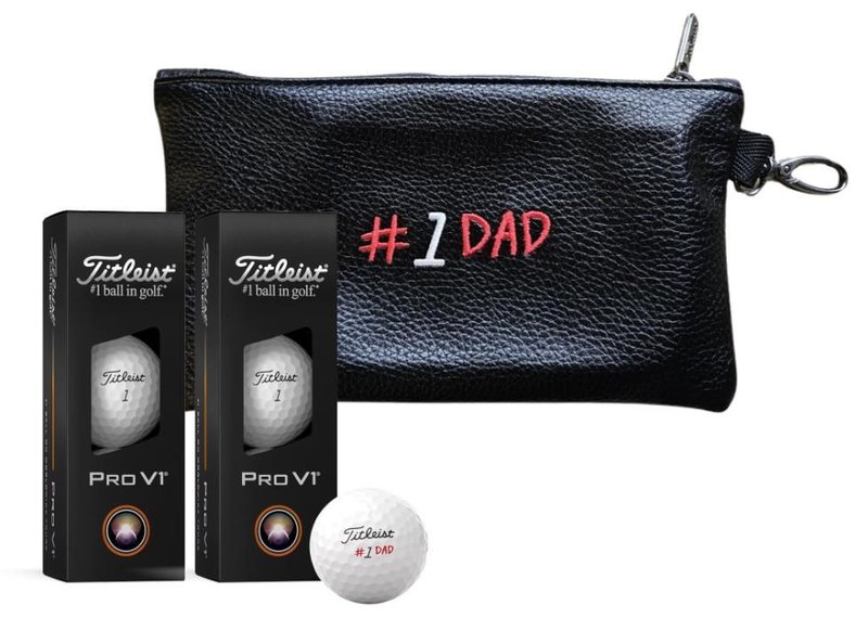 Titleist Pro V1 Fathers's Day Golfbälle, 6Stk. + Tasche