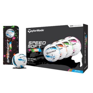 TaylorMade SpeedSoft Ink Golfbälle, multi-pack