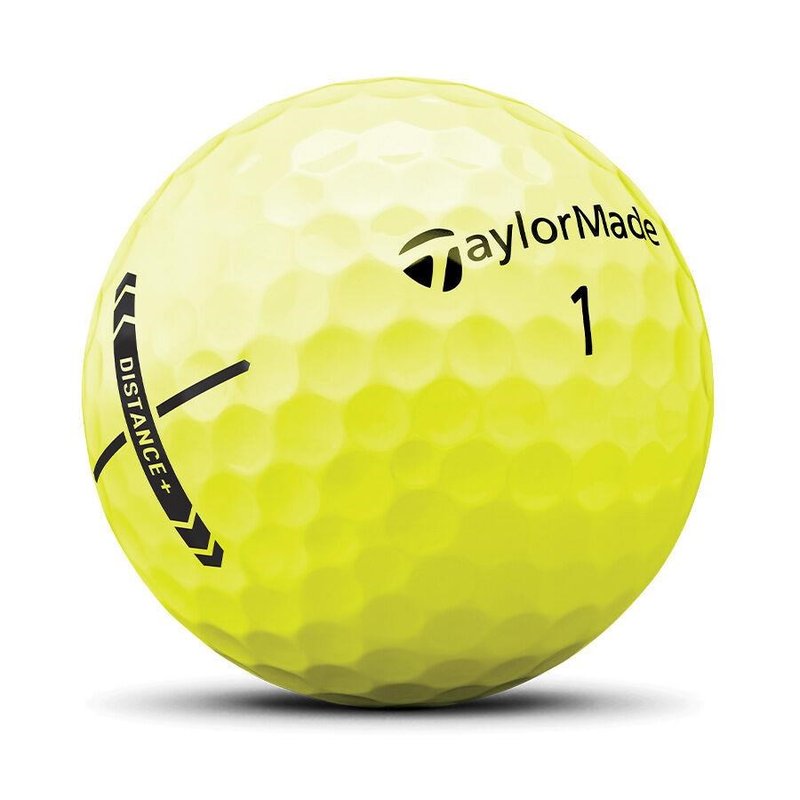 TaylorMade Distance+ Golfbälle, gelb