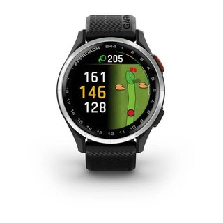 Garmin Approach S44 GPS Golfuhr, schwarz/silber aluminium