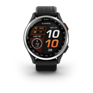 Garmin Approach S44 GPS Golfuhr, schwarz/silber aluminium