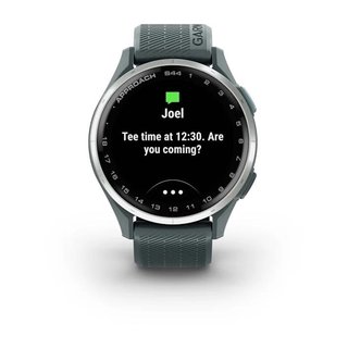 Garmin Approach S44 GPS Golfuhr, Twilight/Silber Aluminium