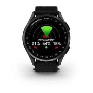 Garmin Approach S50 GPS Golfuhr, schwarz nylon/silber aluminium