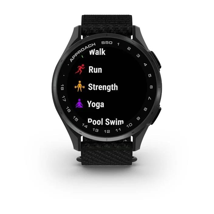 Garmin Approach S50 GPS Golfuhr, schwarz nylon/silber aluminium
