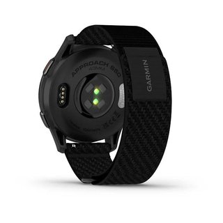 Garmin Approach S50 GPS Golfuhr, schwarz nylon/silber aluminium
