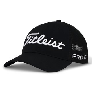 Titleist Tour Performance Mesh Herren Golfcap, schwarz