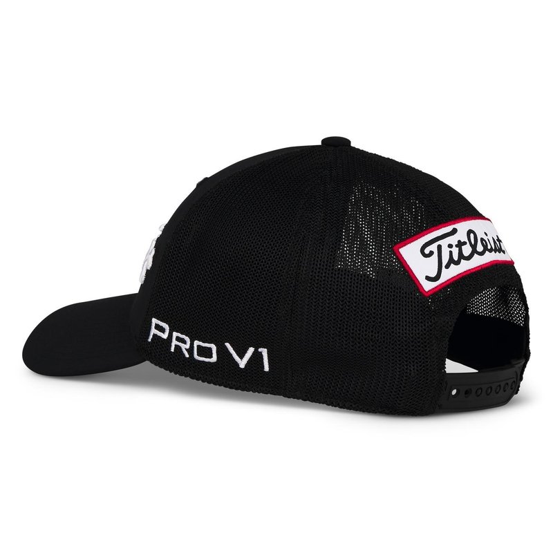 Titleist Tour Performance Mesh Herren Golfcap, schwarz