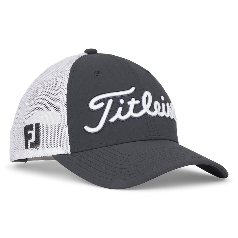 Titleist Tour Performance Mesh Herren Golfcap, grau/weiss