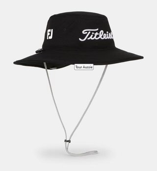 Titleist Tour Aussie Herren Bucket Hut, schwarz