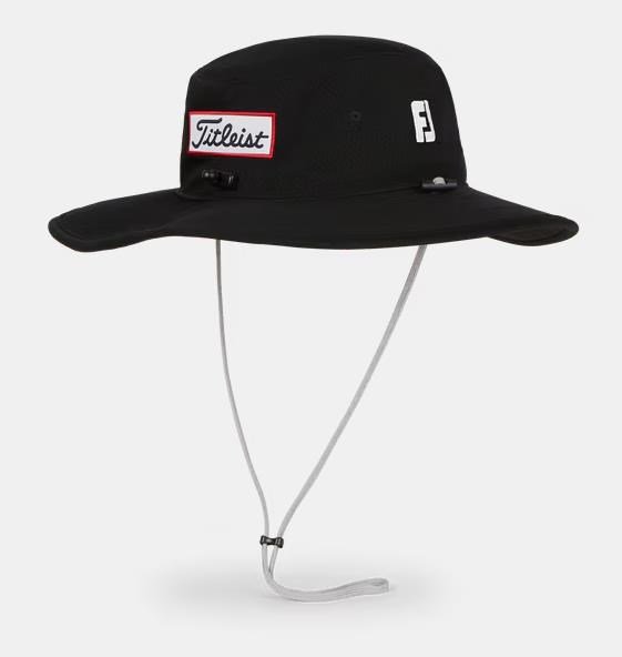 Titleist Tour Aussie Herren Bucket Hut, schwarz