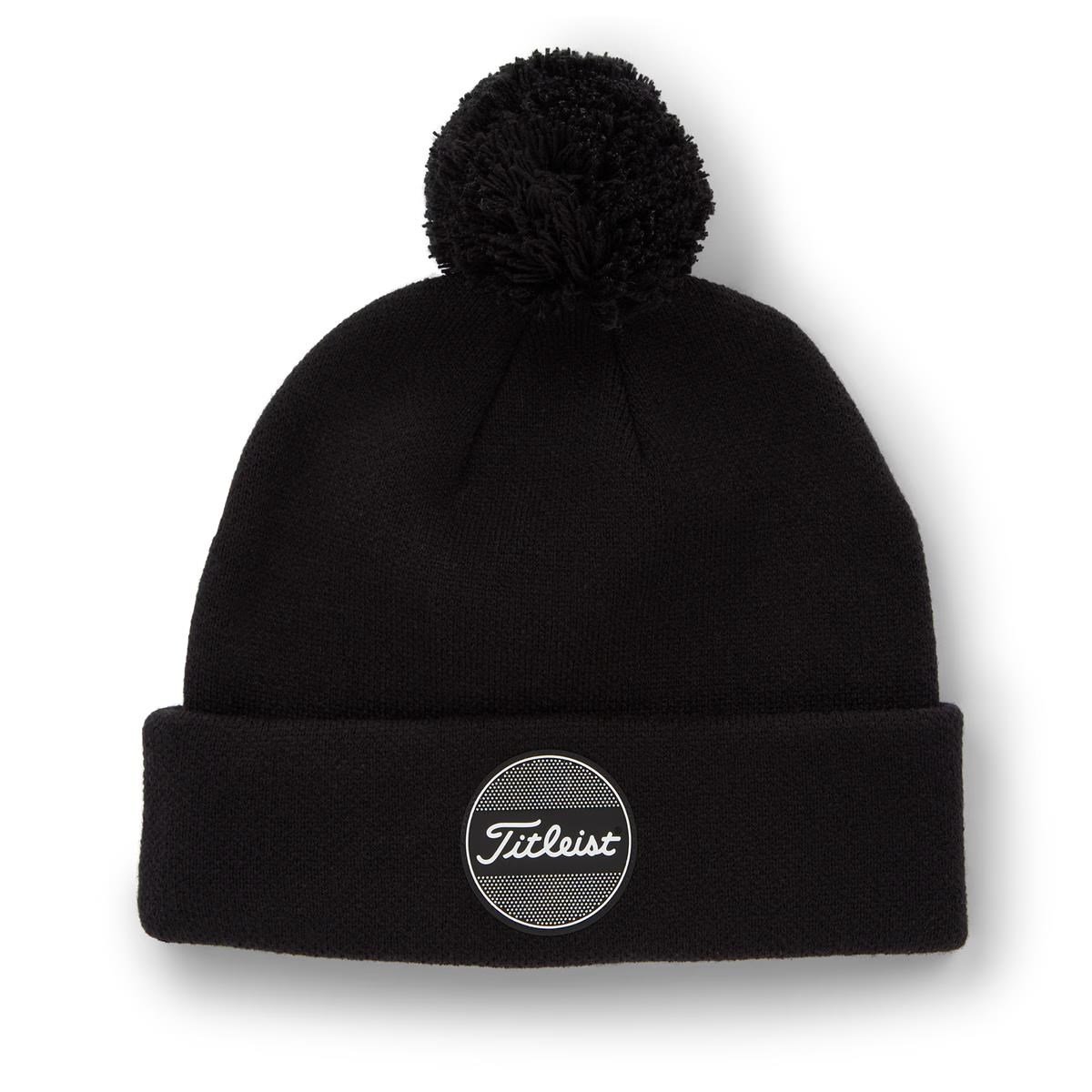 Titleist Boardwalk Pom Pom Wintermütze, schwarz
