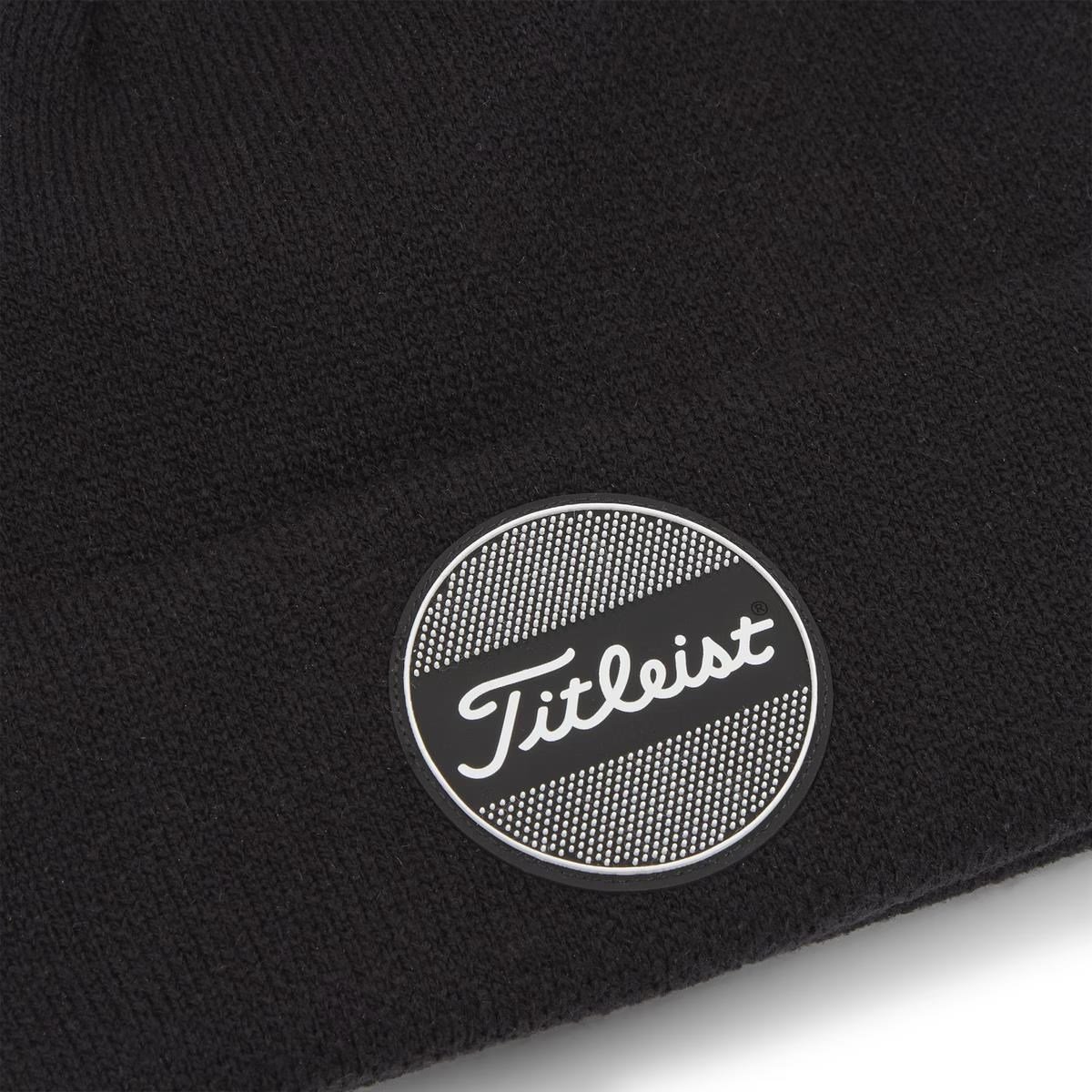 Titleist Boardwalk Pom Pom Wintermütze, schwarz