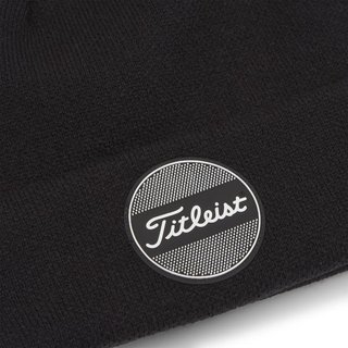 Titleist Boardwalk Pom Pom Wintermütze, schwarz