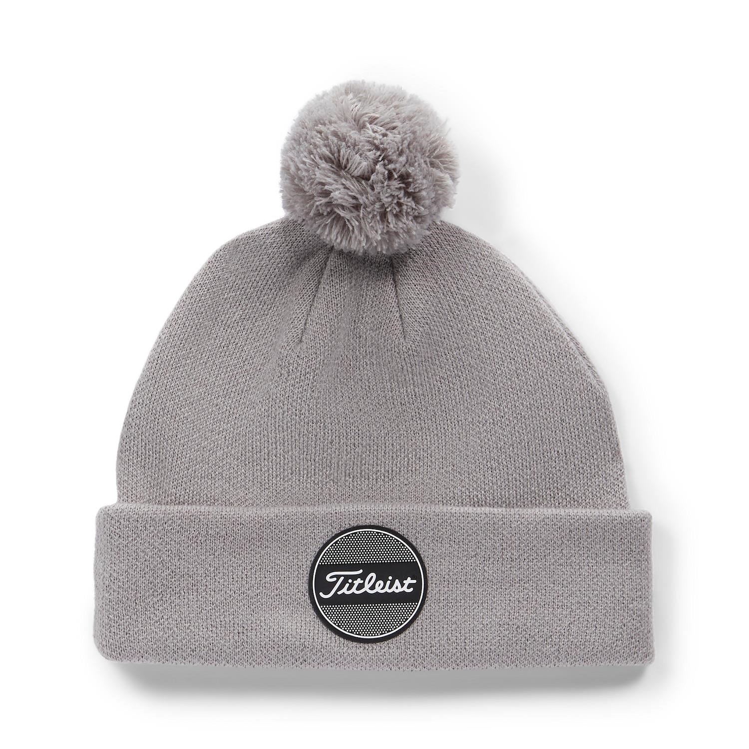 Titleist Boardwalk Pom Pom Herren Wintermütze, grau