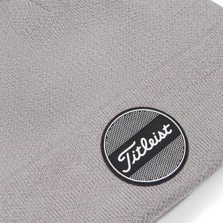 Titleist Boardwalk Pom Pom Herren Wintermütze, grau