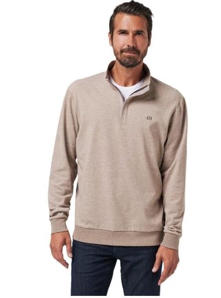 Travis Mathew CLOUD QUARTER ZIP 2.0 Hoodie Herren Sweatshirt, beige