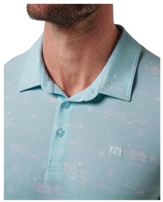 Travis Mathew Featherweight City Herren Poloshirt, cory blue