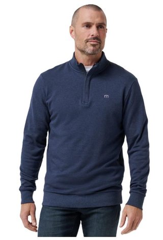 Travis Mathew CLOUD QUARTER ZIP 2.0 Hoodie Herren Sweatshirt, dunkelblau