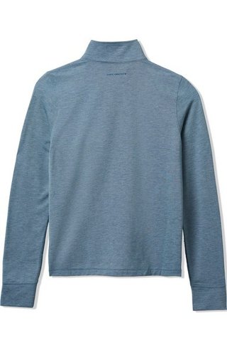 Travis Mathew Featherweightt Active zip long sleeve Damen Poloshirt, blau