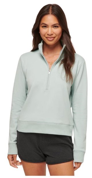 Travis Mathew Cloud Fleece Half-Zip Damen Sweatshirt, ether