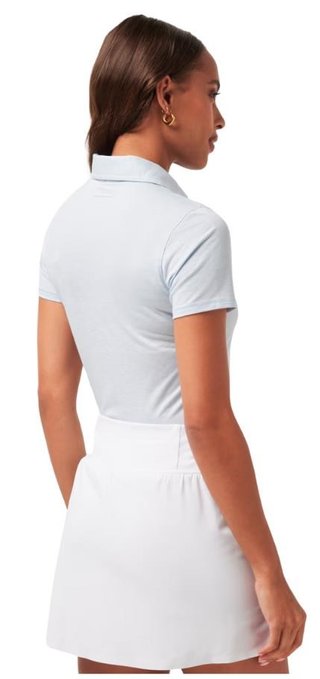 Travis Mathew Featherweight Active Damen Poloshirt, heather kentucky blue