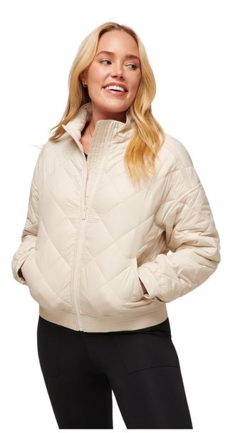 Travis Mathew Lights at Night Quilted Damen Jacke, pumice stone