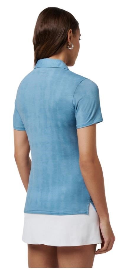 Travis Mathew Featherweight Active Printed Damen Poloshirt, smoke blue multi