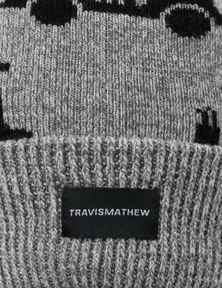 Travis Mathew Mapes Herren Wintermütze, grau