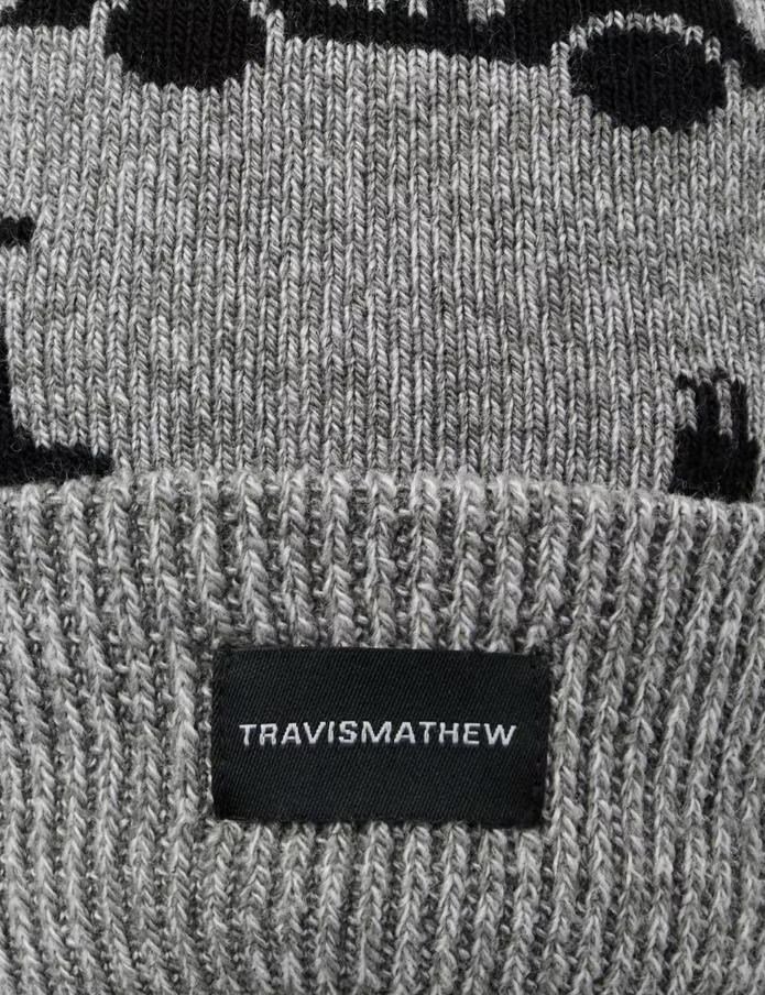Travis Mathew Mapes Herren Wintermütze, grau