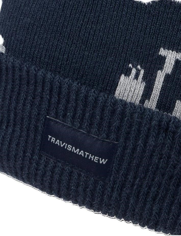 Travis Mathew Mapes Herren Wintermütze, blau