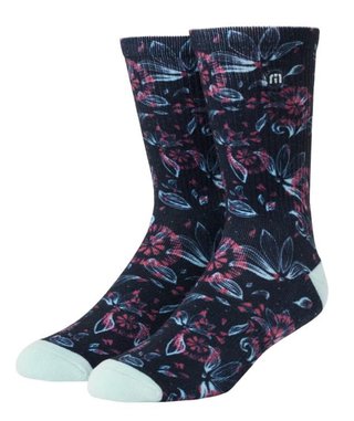 Travis Mathew Flourish Crew unisex Socken, 1Paar, mood indigo