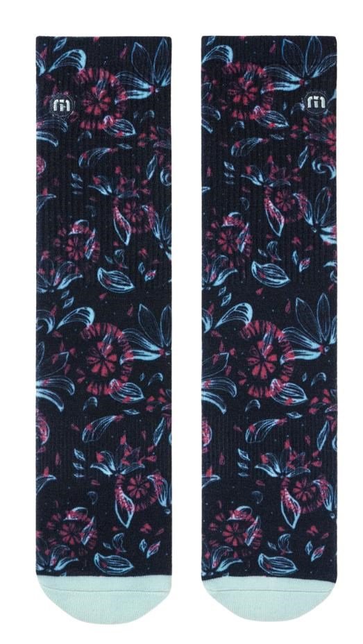 Travis Mathew Flourish Crew unisex Socken, 1Paar, mood indigo