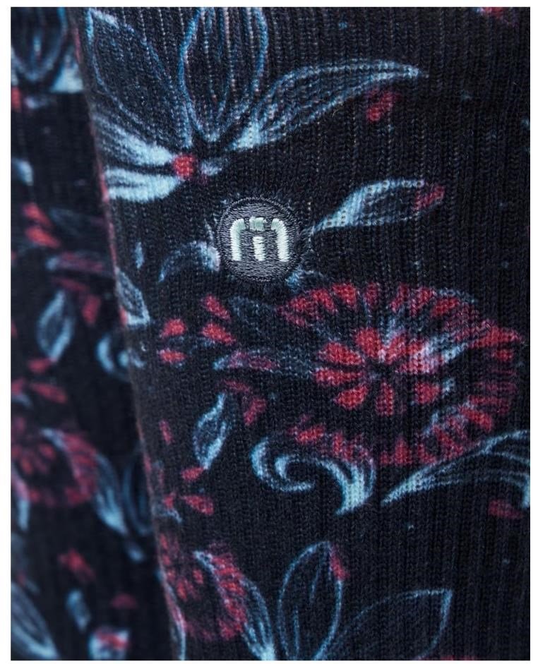 Travis Mathew Flourish Crew unisex Socken, 1Paar, mood indigo