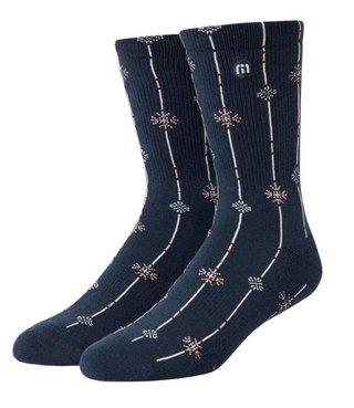 Travis Mathew Deco Crew unisex Socken, 1Paar, mood indigo