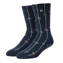 Travis Mathew Deco Crew unisex Socken, 1Paar, mood indigo