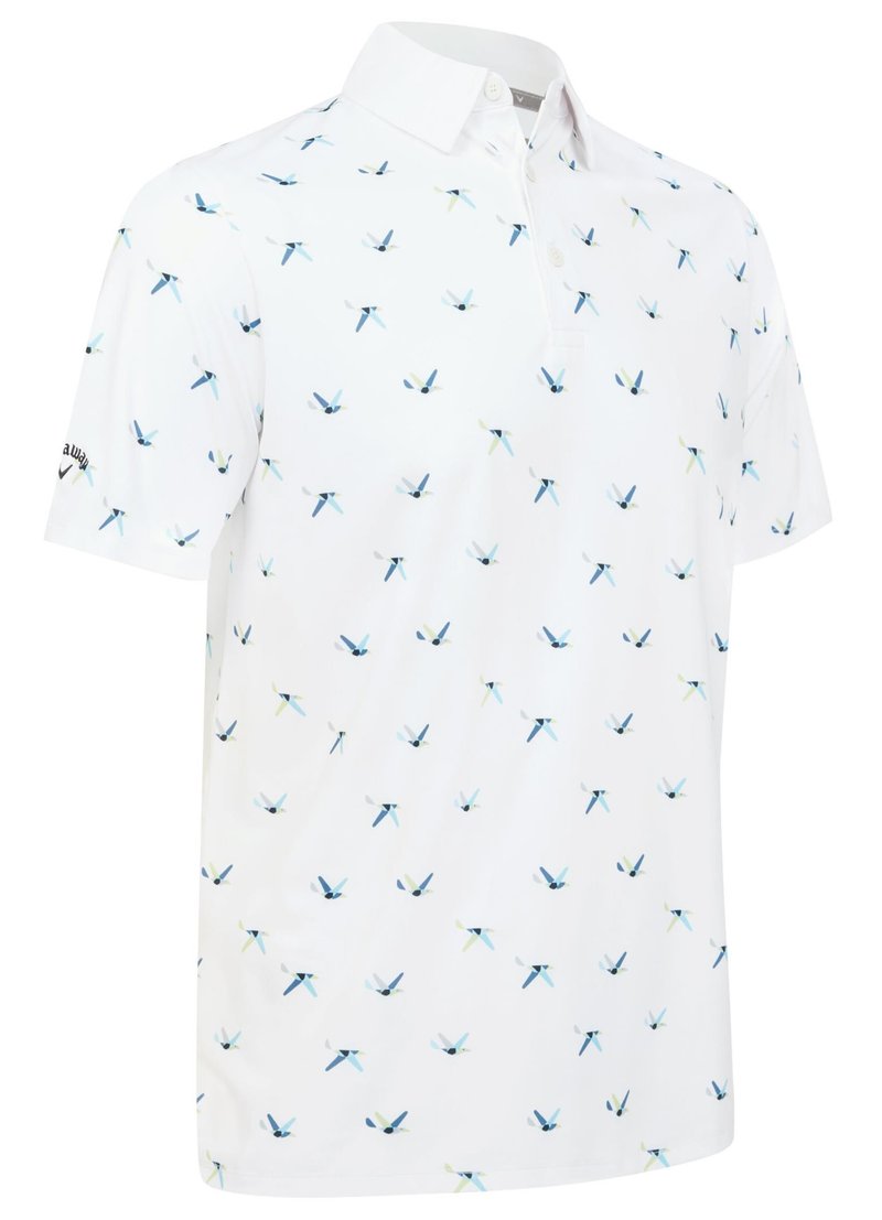 Callaway All Over Birdie Herren Poloshirt, weiss