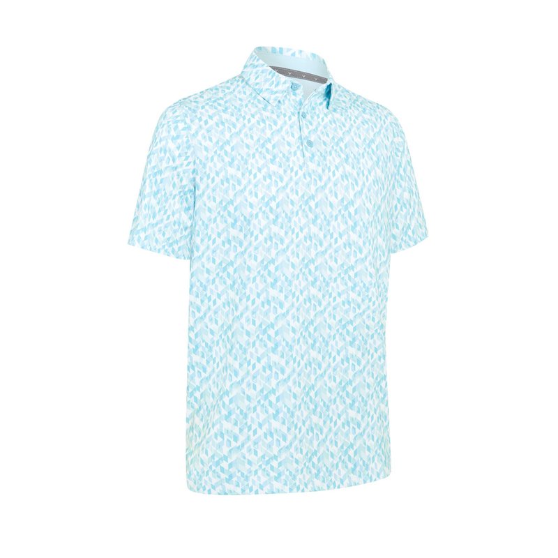 Callaway Kaleidoscope Chev Herren Poloshirt, arctic paradise