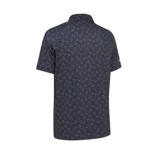 Callaway All-Over Large Chev Printed Herren Poloshirt, schwarz