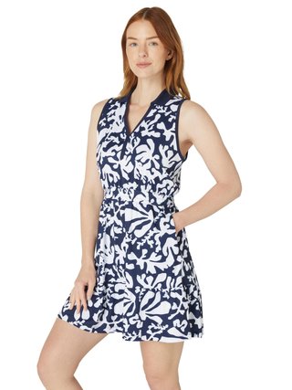 Callaway Abstract Floral Golfkleid, dunkelblau