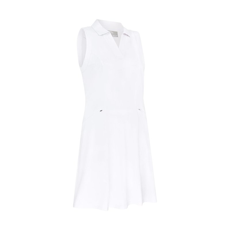 Callaway Flounce Dress with Mesh Golfkleid, weiss
