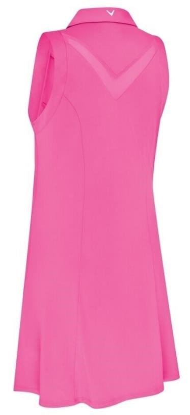 Callaway Flounce Dress with Mesh Golfkleid, rosa