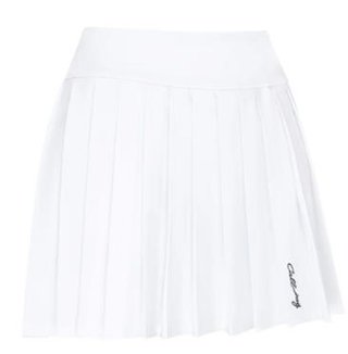 Callaway 16" Pleated Golfrock, weiss